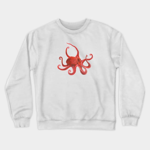 Giant Pacific Octopus Crewneck Sweatshirt by Das Brooklyn